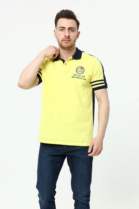 پولوشرت زرد مردانه پنبه ای Arma - کد 310943187