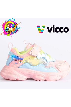 کفش اسنیکر صورتی بچه گانه بند دار Vicco - کد 854922921