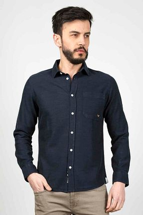 پیراهن سرمه ای مردانه رگولار Cazador - کد 856504647