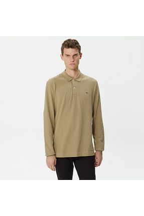 سوئیشرت قهوه ای مردانه ساده Lacoste - کد 784756964