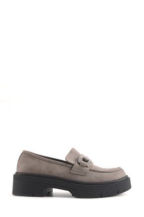 کفش لوفر طوسی زنانه چرم مصنوعی Nine West - کد 858817532