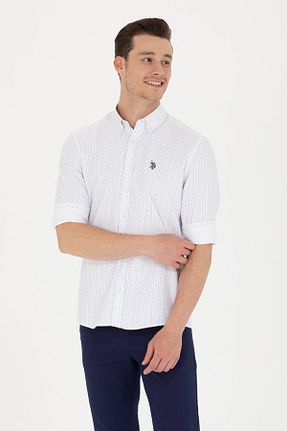 پیراهن سفید مردانه U.S. Polo Assn. - کد 834787806