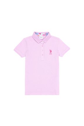 پولوشرت صورتی بچه گانه پارچه U.S. Polo Assn. - کد 834565560
