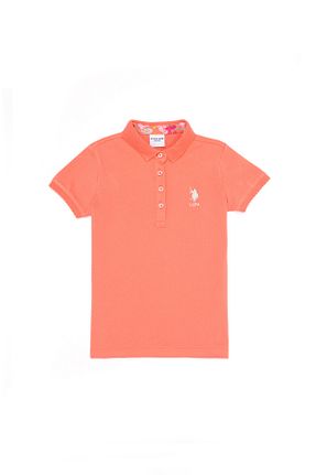 پولوشرت صورتی بچه گانه پارچه U.S. Polo Assn. - کد 834526186