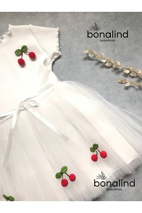 لباس سفید بچه گانه بافتنی bonalind - کد 276677699