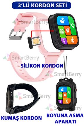 دستبند هوشمند بچه گانه صورتی Smartberry - کد 854898094