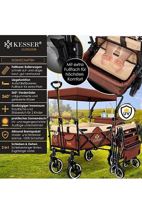 سیستم مسافرتی کالسکه کودک قهوه ای Çift Yönlü KESSER - کد 780363820