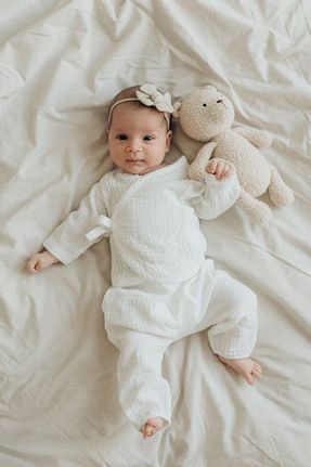 بعد از زایمان سفید بچه گانه پنبه ای LusnikaStore - کد 815267606