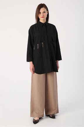 پیراهن حجاب مشکی زنانه اورسایز ALLDAY - کد 688425677