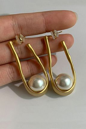 گوشواره جواهر طلائی میخ Dora Accessories - کد 350830089