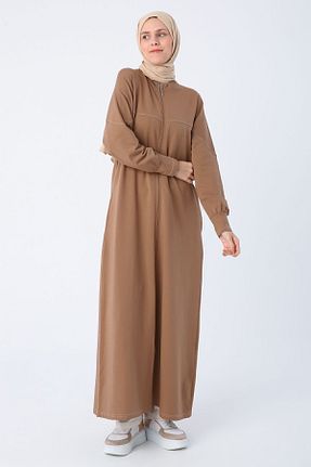 کلاه و ابایا قهوه ای زنانه پنبه ای ALLDAY - کد 682881038
