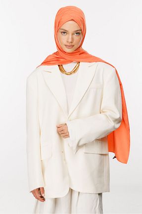 شال نارنجی زنانه پنبه پلی استر Mooncorn - کد 858588173