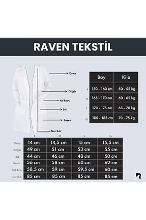 لباس کار سفید Raven İş Tekstil - کد 785831977