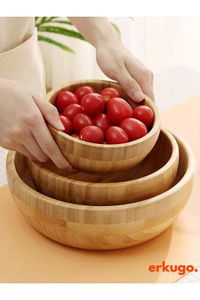 کاسه قهوه ای کاسه سالاد ERKUGO - کد 845594647