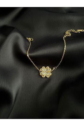 دستبند استیل (فولاد) زرد زنانه استیل ضد زنگ Şirinizler Tasarım - کد 855279353