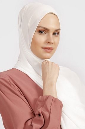 شال سفید زنانه کرپ Differenza - کد 73286985