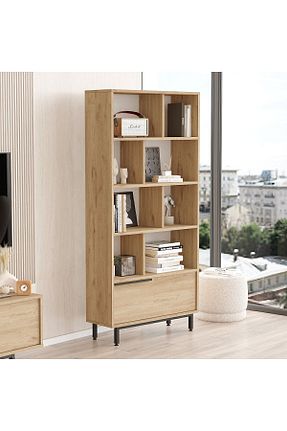 قفسه کتاب قهوه ای 175 سانتی متر Yurudesign - کد 758907441