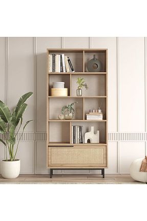 قفسه کتاب قهوه ای 175 سانتی متر Yurudesign - کد 763412282