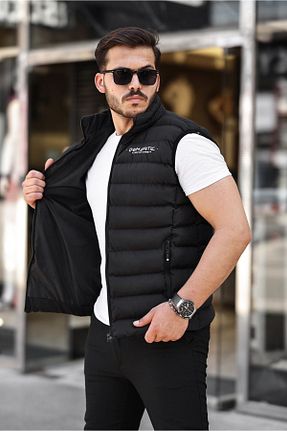 جلیقه مشکی مردانه رگولار SERAZAT - کد 858467330
