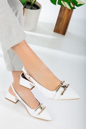 بابت سفید زنانه چرم مصنوعی Freya Shoes - کد 808908709