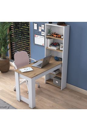 میز تحریر قهوه ای 154 سانتی متر Rani Mobilya - کد 353236673