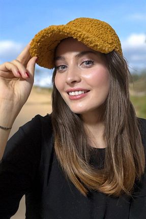 کلاه زرد زنانه پنبه ای Entropy - کد 858629506