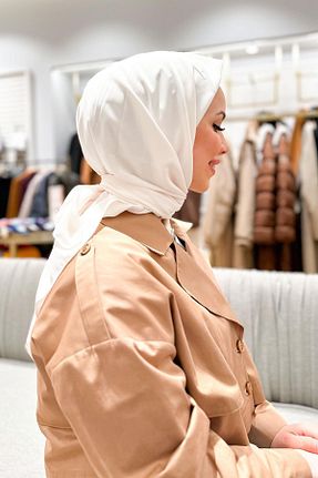 روسری سفید پلی استر İpek Sultan - کد 814880701