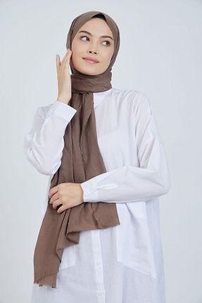 شال قهوه ای زنانه m moon scarf - کد 858420536