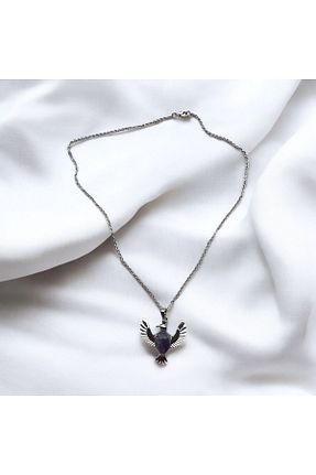 گردنبند جواهر بنفش زنانه سنگ bircan yıldırım niyet bulutları - کد 857560776
