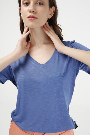 تیشرت آبی زنانه رگولار BRZ COLLECTION - کد 262263992