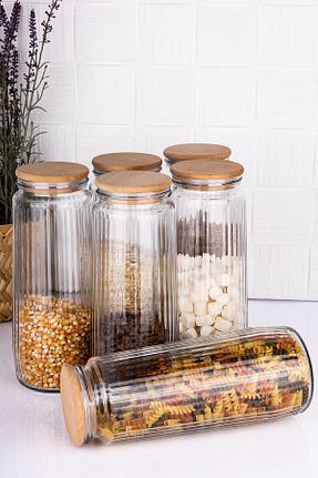 ظرف نگهداری قهوه ای شیشه Home - کد 845172186