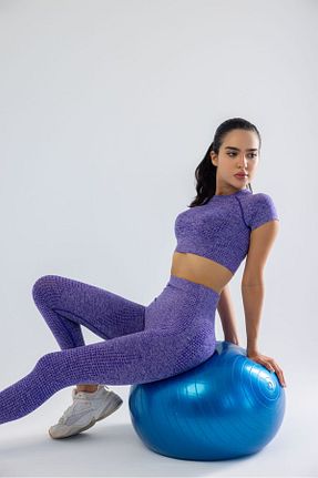 ساق شلواری اسپرت بنفش زنانه بلند defada - کد 804270614
