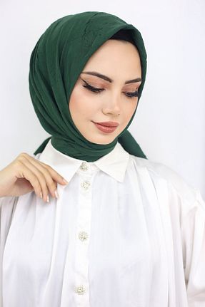 شال سبز زنانه پنبه ای feronis - کد 824925452