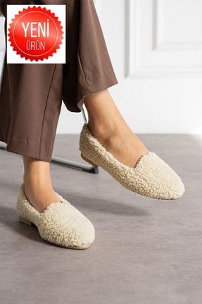 دمپائی خانگی بژ زنانه مخملی STOCON - کد 858762327