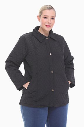 کاپشن سایز بزرگ مشکی زنانه کلاسیک VETRE - کد 132739335
