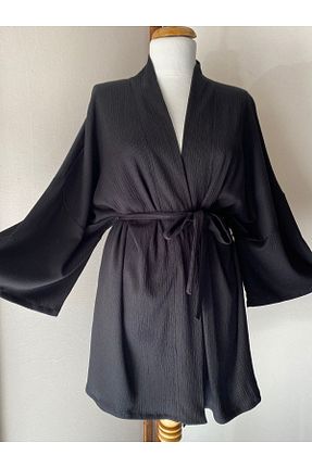 کیمونو و کافتان مشکی زنانه مخلوط ویسکون ki-nua studio - کد 834044851