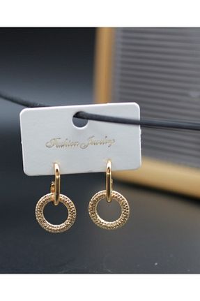 گوشواره جواهر طلائی حصیر monalisatoka - کد 739345307