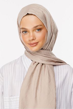 شال بژ زنانه پنبه پلی استر Mooncorn - کد 858588155