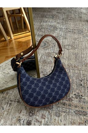 کیف دوشی آبی زنانه پارچه ای fao polo - کد 836638535