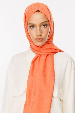 شال نارنجی زنانه پنبه پلی استر Mooncorn - کد 858603752