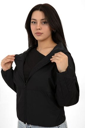 بادگیر و بارانی مشکی زنانه ضد آب Royalside - کد 825217448