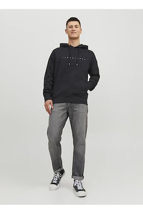 سوئیشرت مشکی مردانه ساده Jack & Jones - کد 858621467