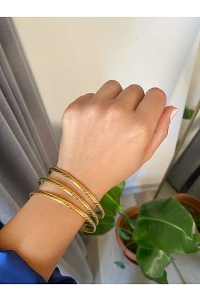 النگو طلائی زنانه 8 عیار Nil Aksesuarları - کد 858659599
