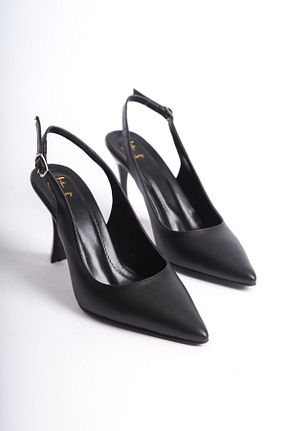 کفش استایلیتو مشکی پاشنه نازک NITU Shoes - کد 815134553