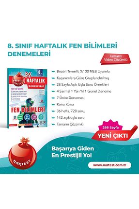 درسی و کتب کمک آموزشی Nartest Yayınları - کد 852718804
