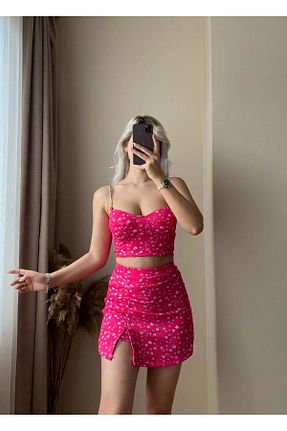 لباس صورتی زنانه بافتنی Zora Butik - کد 832824171