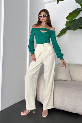 بلوز سبز زنانه ساده bacc - کد 858790046