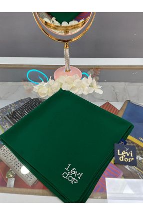 روسری سبز پلی استر MEDİNE - کد 858804004