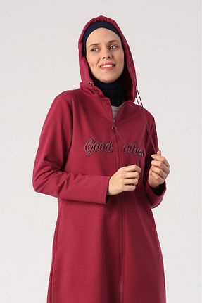 رویه حجاب زرشکی زنانه پنبه پلی استر ALLDAY - کد 669832724