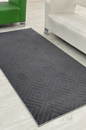 کناره طوسی پلی استر Polaris Halı - کد 815828069